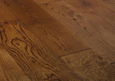 Oak Distressed & Stained Solid Wood Flooring